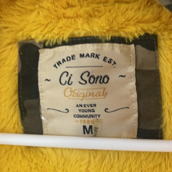 Ci Sono Camo Camouflage Military Utility Style Jacket Fleece Lining Medium - Picture 2 of 12